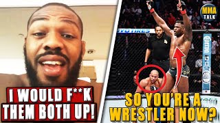 REACTIONS to Francis Ngannou BEATING Ciryl Gane Brandon Moreno vs Deiveson Figueiredo  UFC 270 [upl. by Assiroc]