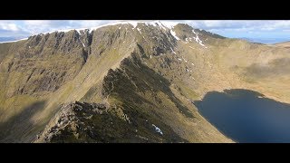 Helvellyn Lake District via Striding Edge March 2019 inc Drone [upl. by Anma814]