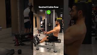 Seated Cable Row  ✅ training [upl. by Janel]