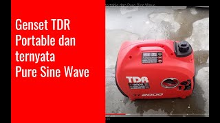 🔴 Genset TDR TI 2000 Portable dan Pure Sine Wave [upl. by Oisor]