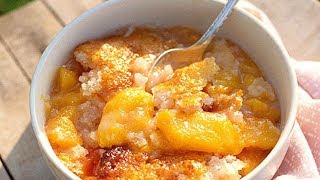 How To Make Easy Peach Cobbler  Southern Living [upl. by Oned707]