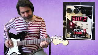 ElectroHarmonix Pitch Fork®PitchFork Plus Polyphonic Pitch ShifterStereo Demo with JI Guitar [upl. by Artema]