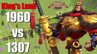 Kings Land 1960 vs 1307  Best KvK Action about to unfold in Rise of Kingdoms [upl. by Vachel]