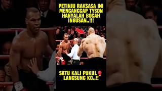 Inilah Akibatnya Jika Berani Meremehkan Pukulan Sileher Beton😱boxing miketyson shortvideo [upl. by Inalak]