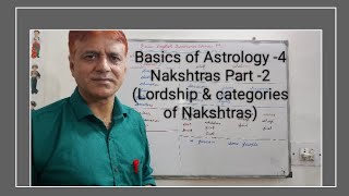 basics of AstrologyNakshtras 2Lordship and categories of Nakshtras [upl. by Ylremik]