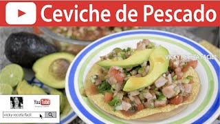 CEVICHE DE PESCADO  Vicky Receta Fácil [upl. by Marolda]