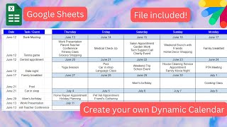 Dynamic Calendar [upl. by Kallman585]