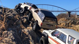 RC4WD Scale TF2 1985 TOYOTA 4runner  4Low‼︎ 川本ロック 20240114🇯🇵 [upl. by Tezile]