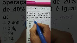 Porcentagem de Porcentagem mathproblem enem edutuber professordematematica [upl. by Oirretna]