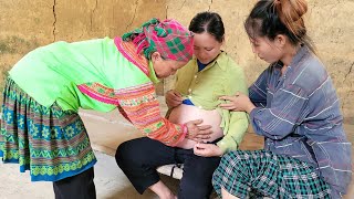 Severe abdominal pain labor threatening premature birth  Thao Thi Ket free life [upl. by Akimahc]