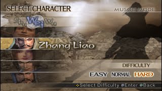 Dynasty Warriors 5 Zhang Liao Musou Hard and 4th Weapon [upl. by Nnayd623]