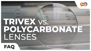 Trivex VS Polycarbonate Lenses  SportRx [upl. by Nosille332]