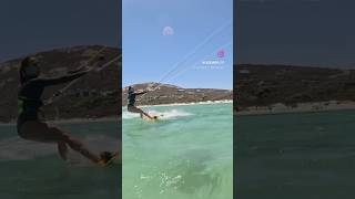 Kiting in Langebaan 🏄🏽‍♂️💦🪁 kiteboard kiteboarding beginnerkiter langebaan [upl. by Horatia]