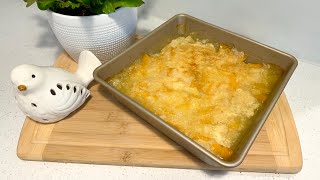 PEACH COBBLER RECIPE Easy 4Ingredient Dessert [upl. by Keiryt]