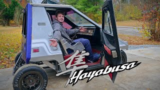 Hayabusa Swapped Electric Citicar First Start [upl. by Veronica]