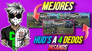 ✅Los Mejores Custom Hud A 4 Dedos Para Jugar Free Fire En Celular📱 En 2023🎉 [upl. by Henry]