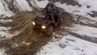 Polaris Sportsman 850 XP crash [upl. by Suiddaht]