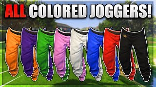 UPDATED GTA 5 HOW TO GET ALL COLORED JOGGERS AFTER PATCH 168 GTA 5 Colored Joggers Glitch [upl. by Marilin596]