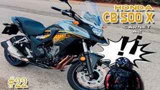 HONDA CB500X 2018  PRUEBA Y TEST DE CONDUCCIÓNCARNET A2 22 [upl. by Ailssa]