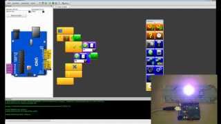 minibloq tutorial 1 arduino grafisch programmieren Einführung [upl. by Tobye695]