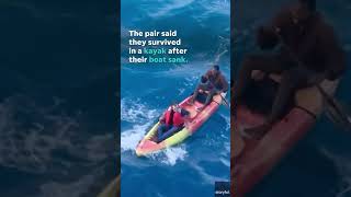 Carnival cruise ship rescues men stranded in kayak off Mexico coast Shorts [upl. by Berg850]