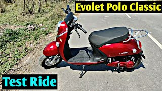 दम तो हैं Evolet Polo Classic Test Ride Review Electric Scooter  Evolet Electric Scooter Test Ride [upl. by Ronacin877]