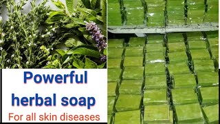 HOW TO MAKE POWERFUL HERBAL SOAP WITH SEVEN POWERFUL HERBS skincareproducts skincare soapmaking [upl. by Kerr]