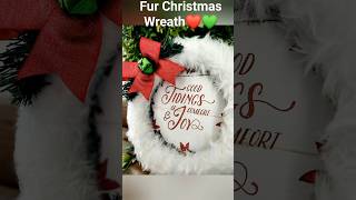 DOLLAR TREE CALENDAR diy FAUX FUR WREATH christmas crafts diy dollartreediy [upl. by Afesoj]