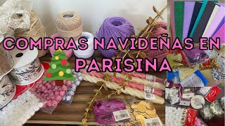 PARISINA ✨ COMPRAS PARA HACER MANUALIDADES NAVIDEÑAS [upl. by Shepperd]