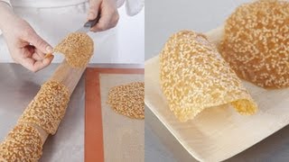 Technique de cuisine  préparer des tuiles caramelisées [upl. by Gleich]