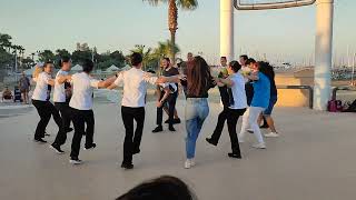 LearntoDance Cypriot Dance Cultural Exchange by the Beachfront of Larnaca Cyrprus [upl. by Briggs]