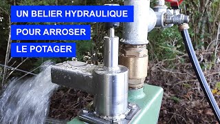 Un bélier hydraulique pour arroser le potager  fabrication lowtech [upl. by Adnol718]