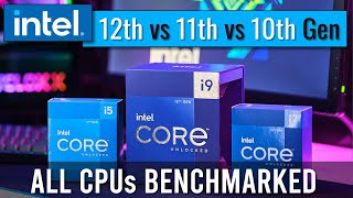 All i5 i7 i9 CPUs Benchmarked Intel 12th vs 11th vs 10th Gen [upl. by Itsym]