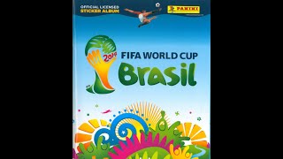 Brazil 2014  Panini 100 Full Sticker Album of World Cup pw85 [upl. by Gwenore185]