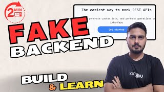 Create a fake backend in 2 min  Mock JSON server [upl. by Enywtna]