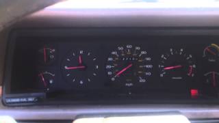 Volvo 780 Bertone turbo stock 060 run [upl. by Aksoyn]