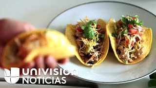 Recetas del Reto 28 Tacos con picadillo de pavo [upl. by Niwle]