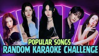 KPOP RANDOM KARAOKE CHALLENGE 🎤 With Lyrics  Popular Songs [upl. by Yrrah868]