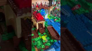 Lego Medieval Castle Moc lego firstshortvideo teamwork legomoc art artist [upl. by Layla]