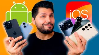 Android vs iOS ¿CUÁL es Mejor COMPRA en 2024 [upl. by Boggers]