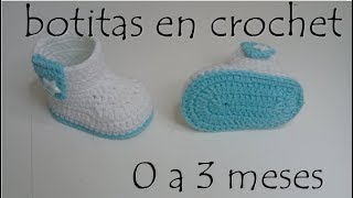 Alpargata de bebe sandalia a ganchillo bebe 03 meses crochet baby sandals crochet baby shoes patuco [upl. by Eelrak43]