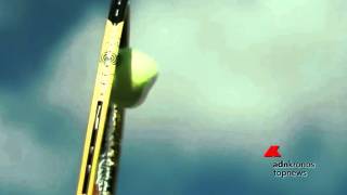 Tennis il servizio da 228 kmh in super slow motion [upl. by Alamat]