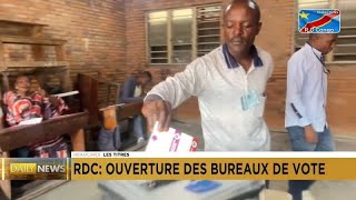 DRC Congolese begin voting in general elections [upl. by Nomma645]