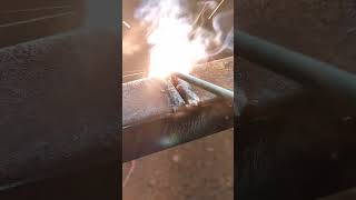 square bar closing trickwelder welding diy [upl. by Atinej]