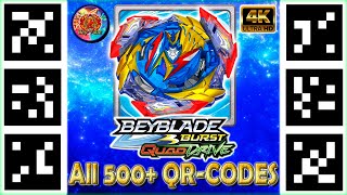 All 500 QrCodes Beyblades Quaddrive  Все 500 QrCodes Бейблэйдов Quaddrive  Beyblade Burst [upl. by Kara]