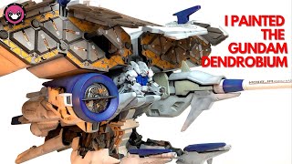 Painting the MASSIVE HG Gundam Dendrobium  Gunpla Custom Paint [upl. by Rodrique226]