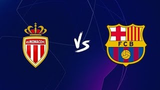 Monaco vrs Barca lineup champions league R1 [upl. by Awahsoj]