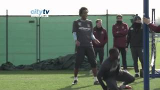 SKILLS Double Bicycle Kick Micah Richards  Inside Training at Manchester City FC [upl. by Kono]