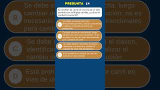 Simulacro Examen de reglas MTC Pregunta 14 [upl. by Enilada821]