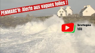 PENMARCH  🌊 Les Vagues se déchainent à SaintGuénolé  Bretagne Télé [upl. by Kraul563]